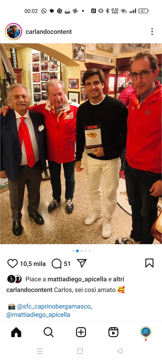 SFCcaprinobg's tweet photo. #csrlossainz 
#essereferrari https://t.co/4kfby2CBs4