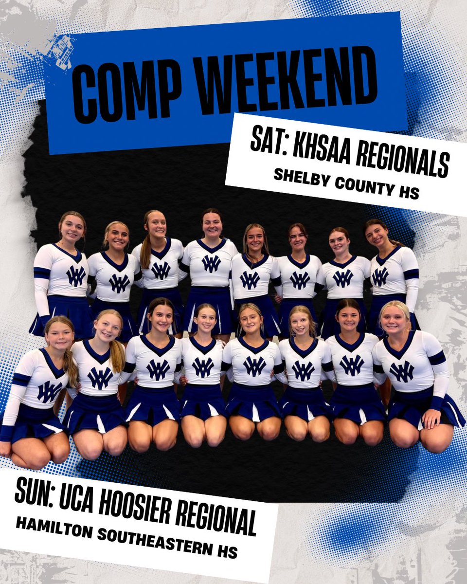 It’s COMP WEEKEND for our WVHS Cheer Cats! And these ladies are ready! When you get a note from a competition judge about how much their love and hearts are showing out on the mat, you know there’s nothing this family can’t do 💙