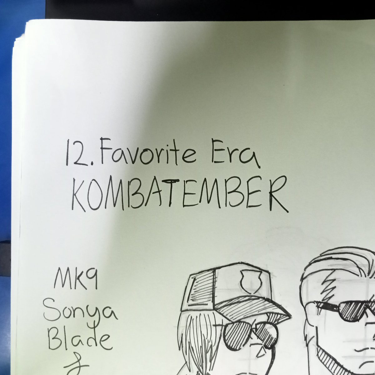 theronbby's tweet photo. Another prompt done 4 days ago for Kombatember! 
They're the reason why I'm into #MortalKombat 🤭 
#MK11 #mk9 #JohnnyCage #SonyaBlade https://t.co/l8d2z3QFUD