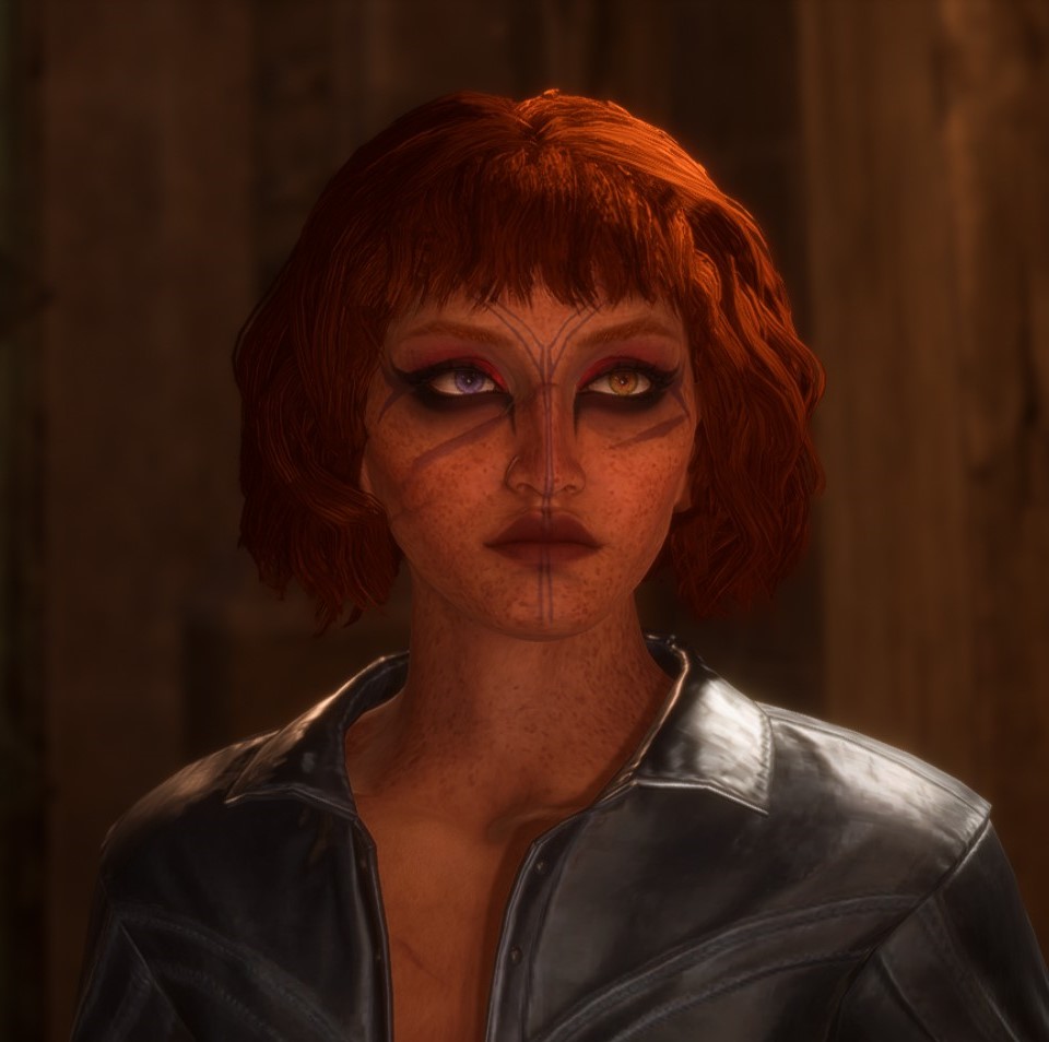 LavellanFae's tweet photo. @Pani_Artz This is Athras De Riva, a rogue and a charmer. They are the most chaotic little meow meow in all of Antiva. They are very much trying to handle all of the chaos with jokes and being lighthearted only to sob themselves to sleep every night. https://t.co/EHrZj93opS