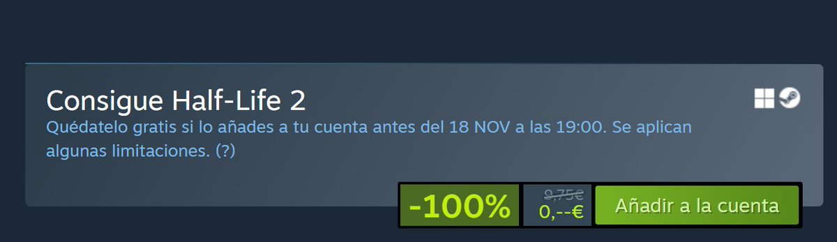 sfdxpro's tweet image. HALF LIFE 2  GRATIS  en STEAM!! 

PD; Se que tu lo tienes 💪
Este tw es para las nuevas generaciones!! 😉

Link: store.steampowered.com/app/220/HalfLi…