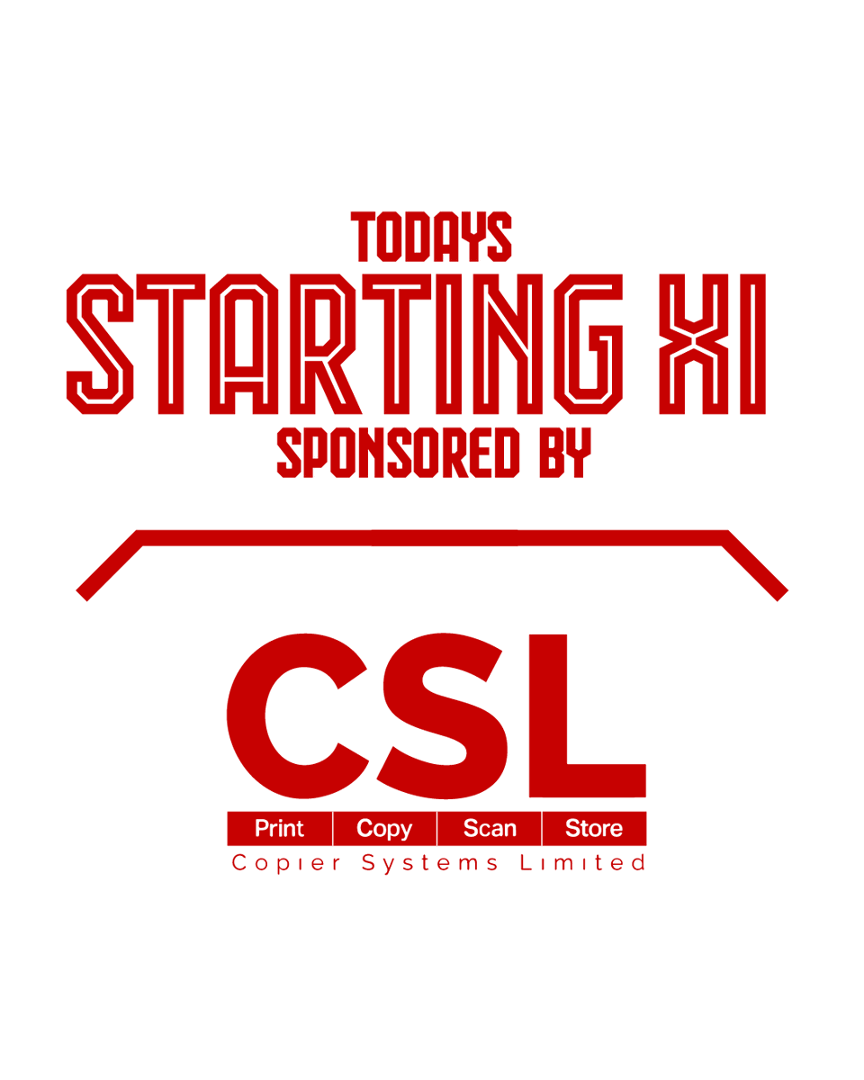 How we lineup this afternoon to face Cambridge United! ⤵️

Brought to you by <a href="/CopierSystems/">Copier Systems Ltd</a> 📋