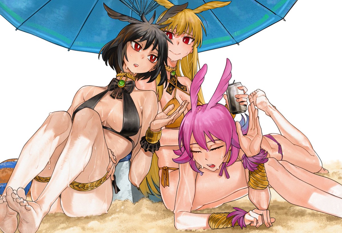 オルトリンデ🖤
ヒルド🩷
スルーズ💛

#FGO