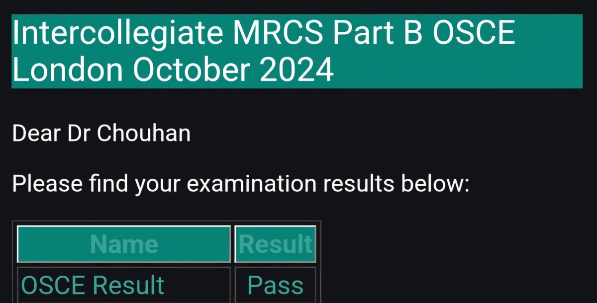 Passed my MRCS!! Excited to join <a href="/RCSnews/">The Royal College of Surgeons of England</a> and continue with run-through OMFS training as Miss Chouhan(!!)