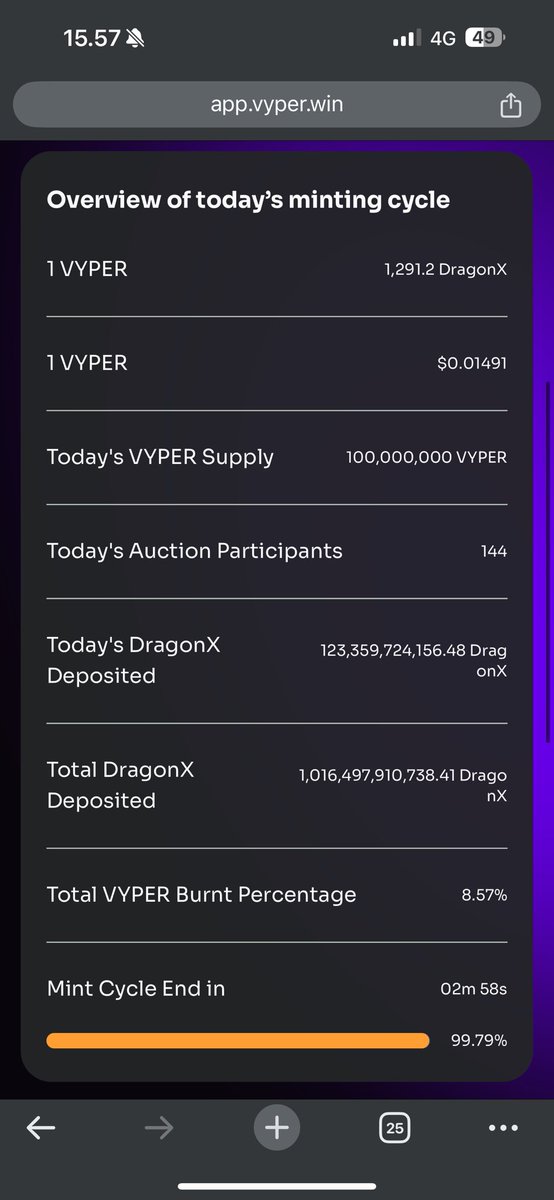 Bujaa08AREA's tweet image. 1T $DragonX deposited to $Vyper 🔥 Crazy numbers✍🏽