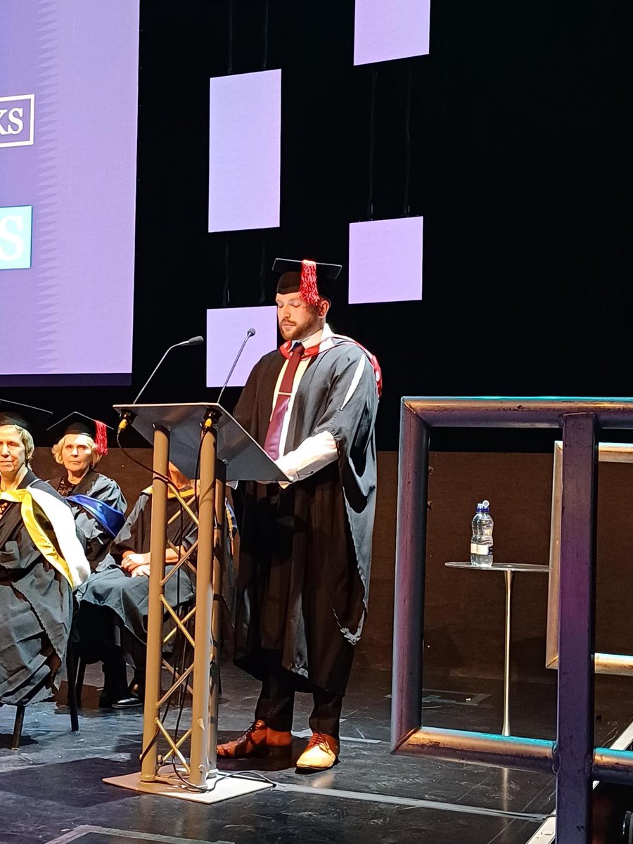 Nathan Willis gave a fantastic Student Vote of Thanks to bring the ceremony to a fitting close.
 
He’s graduated from Level 6 Nuclear Scientist and Nuclear Engineer Integrated Degree Apprenticeship with BEng (Hons) Mechanical and Manufacturing Engineering. <a href="/SellafieldLtd/">Sellafield Ltd</a>