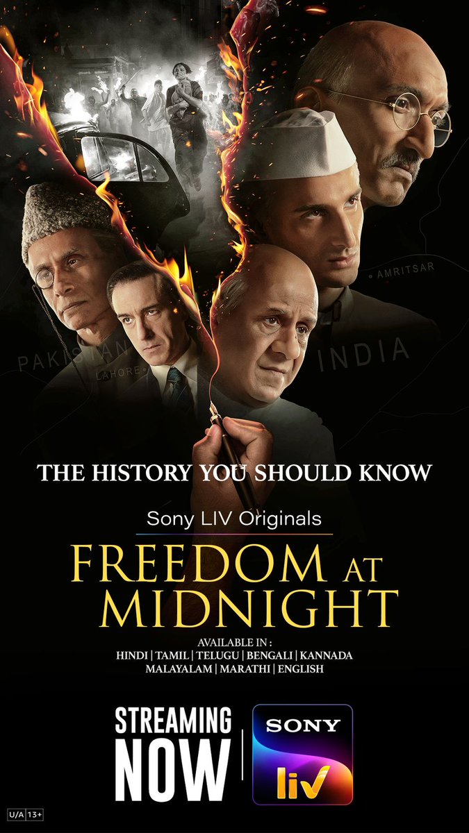 India's answer to The Crown!
#FreedomAtMidnight on <a href="/SonyLIV/">Sony LIV</a> is a gripping political drama that redefines historical storytelling. A perfect Make in India example for the global audience! 

Don't miss this masterpiece

<a href="/nikkhiladvani/">Nikkhil Advani</a> <a href="/monishaadvani/">Monisha Advani</a> <a href="/madhubhojwani/">Madhu Bhojwani</a> <a href="/EmmayEntertain/">Emmay Entertainment</a>