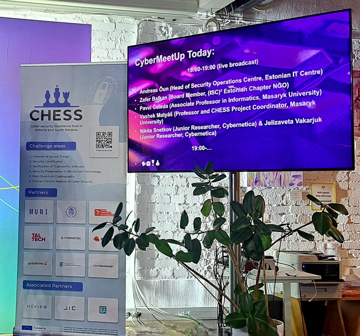 CHESS_EU's tweet photo. @CHESS_EU #event, @e_riik #cybermeetup
CyberMeetUp of November 2024 included exciting talks by @CHESS_EU partners.
- Pavel Čeleda (@FI_MUNI) described the innovative tabletop exercises.
- Vashek Matyas (@FI_MUNI) presented Sec-Certs <https://t.co/cMcI3W7GhM>.
- Jelizaveta Vakarjuk (@cybernetica) highlighted the state-of-the-art of #postquantum #cryptography, its migration and future problems.
Lauri Tankler (@e_riik) moderated the event. Thanks to everyone for the stimulating discussions and insights.