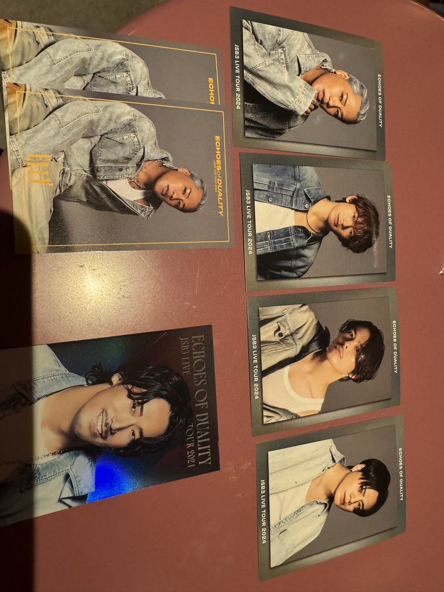 _____Ti_amo's tweet photo. 三代目J SOUL BROTHERS ECHOES OF DUALITY フォトカード 交換

求 岩田剛典 登坂広臣(レアのみ)

譲 画像のもの

明日11/17福岡公演会場でのお取引可能です。
リプ又はDMお願いします❕ https://t.co/zSmoMANrUD
