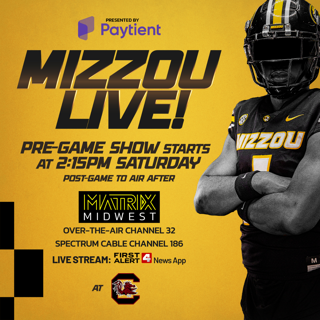 MatrixMidwest's tweet photo. Fresh off their win over Oklahoma in front of a sell-out crowd at Faurot Field, Mizzou travels to a different Columbia to face off against the University of South Carolina! #Mizzou #SEC #NCAA #Football #MizzouLive #MatrixMidwest https://t.co/CAAaMxrlsg