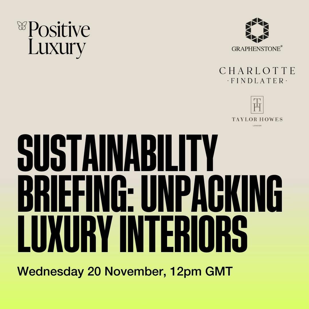 The House Directory’s sustainability partner, Positive Luxury, invite you to a briefing on sustainability within the luxury interiors sector. 

📖 Download the report
positiveluxury.com/2024/10/30/unp…

🎟 Register for the webinar
events.teams.microsoft.com/event/b467e9ca… 

<a href="/PositiveLuxury/">PositiveLuxury</a> <a href="/graphenstoneuk/">Graphenstone Paints UK</a>