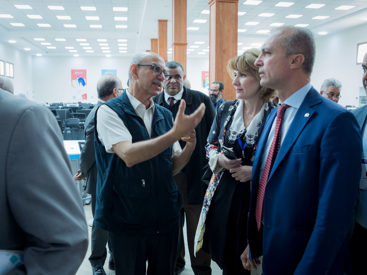 Sophie Kemkhadze (@sophiekemkhadze) on Twitter photo Joined Minister Toumi, Dr Al-Sayah, Chair of <a href="/LYHnec/">المفوضية الوطنية العليا للانتخابات (HNEC)</a>, <a href="/ItalyinLibya/">Italy in Libya</a>, & DSRSG <a href="/stephaniekoury1/">Stephanie Koury</a> at the inauguration of the Counting & Statistics Centre
Supported by PEPOL project, this facility empowers 115 employees to process data from 352 polling centres & 777 polling stations Joined Minister Toumi, Dr Al-Sayah, Chair of <a href="/LYHnec/">المفوضية الوطنية العليا للانتخابات (HNEC)</a>, <a href="/ItalyinLibya/">Italy in Libya</a>, & DSRSG <a href="/stephaniekoury1/">Stephanie Koury</a> at the inauguration of the Counting & Statistics Centre
Supported by PEPOL project, this facility empowers 115 employees to process data from 352 polling centres & 777 polling stations