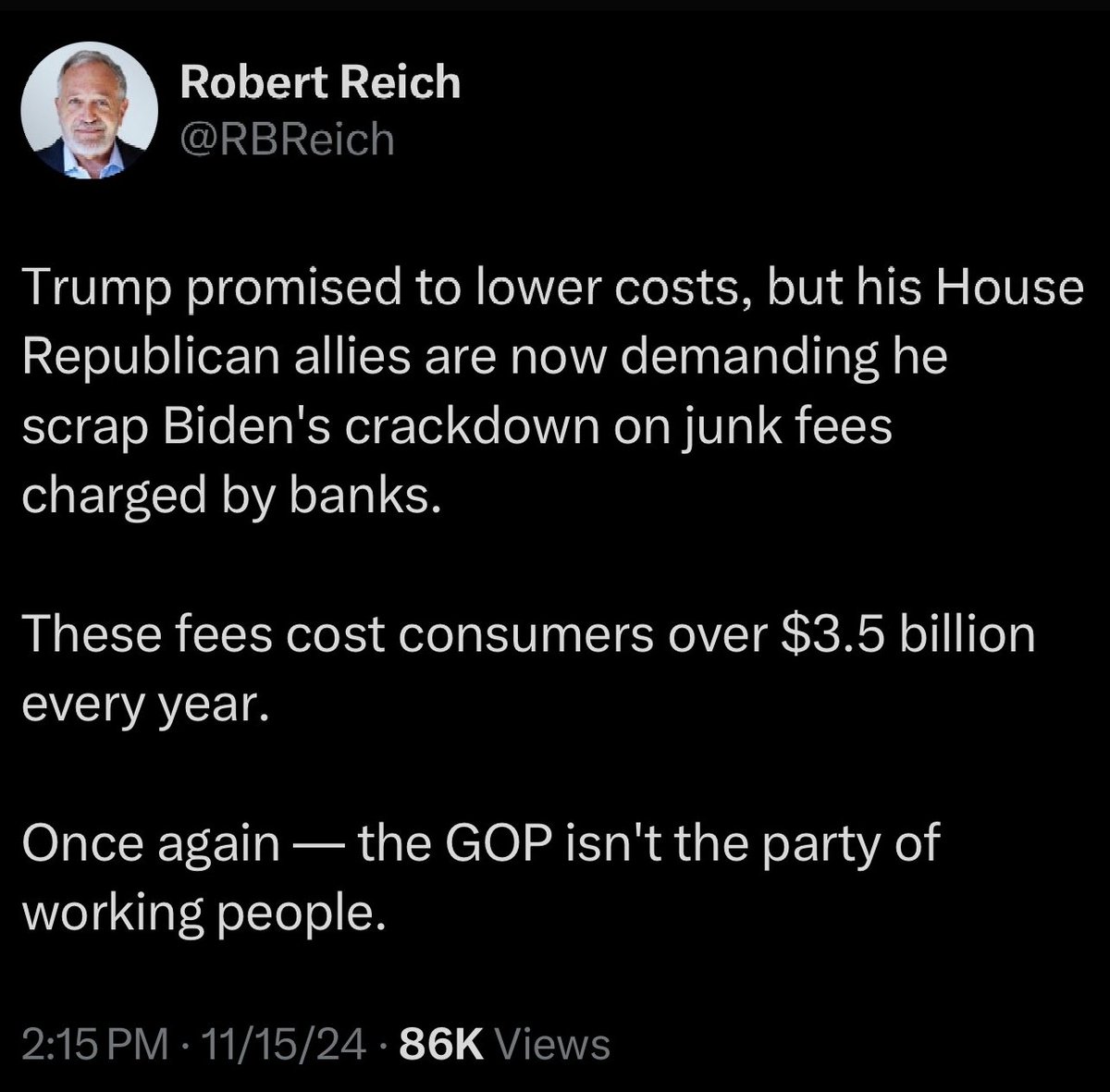 Hey MAGA - get ready to pay more in junk fees because there is no way Trump or the Republican Congress is going to stand up to all of these predatory corporations trying to rip you off 👇
