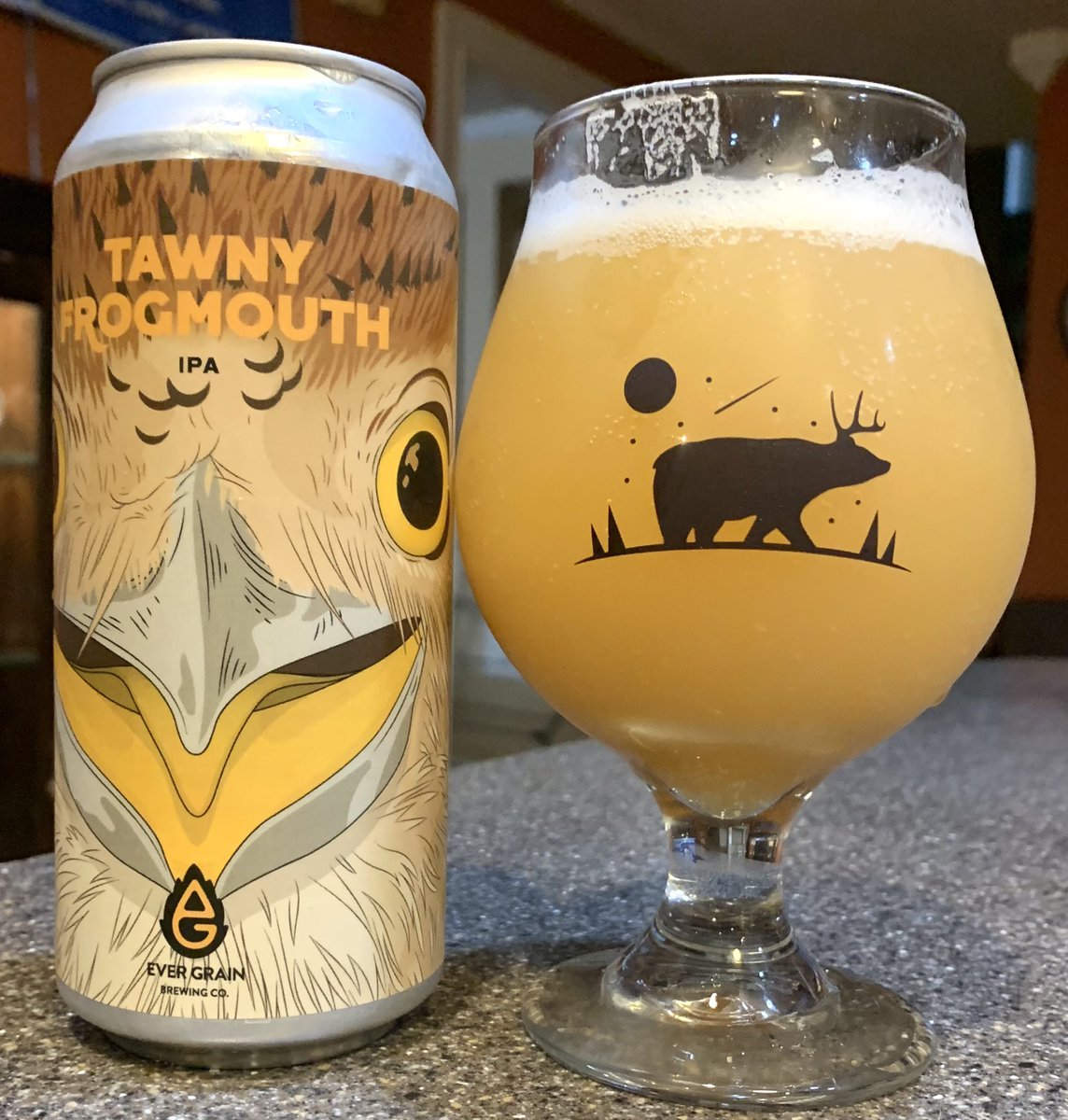 Tawny Frogmouth by Ever Grain Brewing.

Fruity aroma. Hazy yellow pour. Tropical… melon and citrus. Pillowy and smooth. Solid!

#PABeer #BeerReview #CraftBeer #BeerGeek #BeerFromVacation
