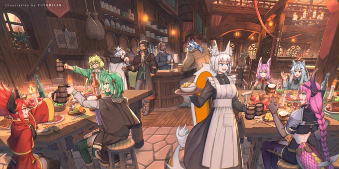 ピクファンは速度が大切な所もあるから、いつも背景描く時は渋い顔してる。なので大変だった覚えのある絵を4枚選んでみる。 