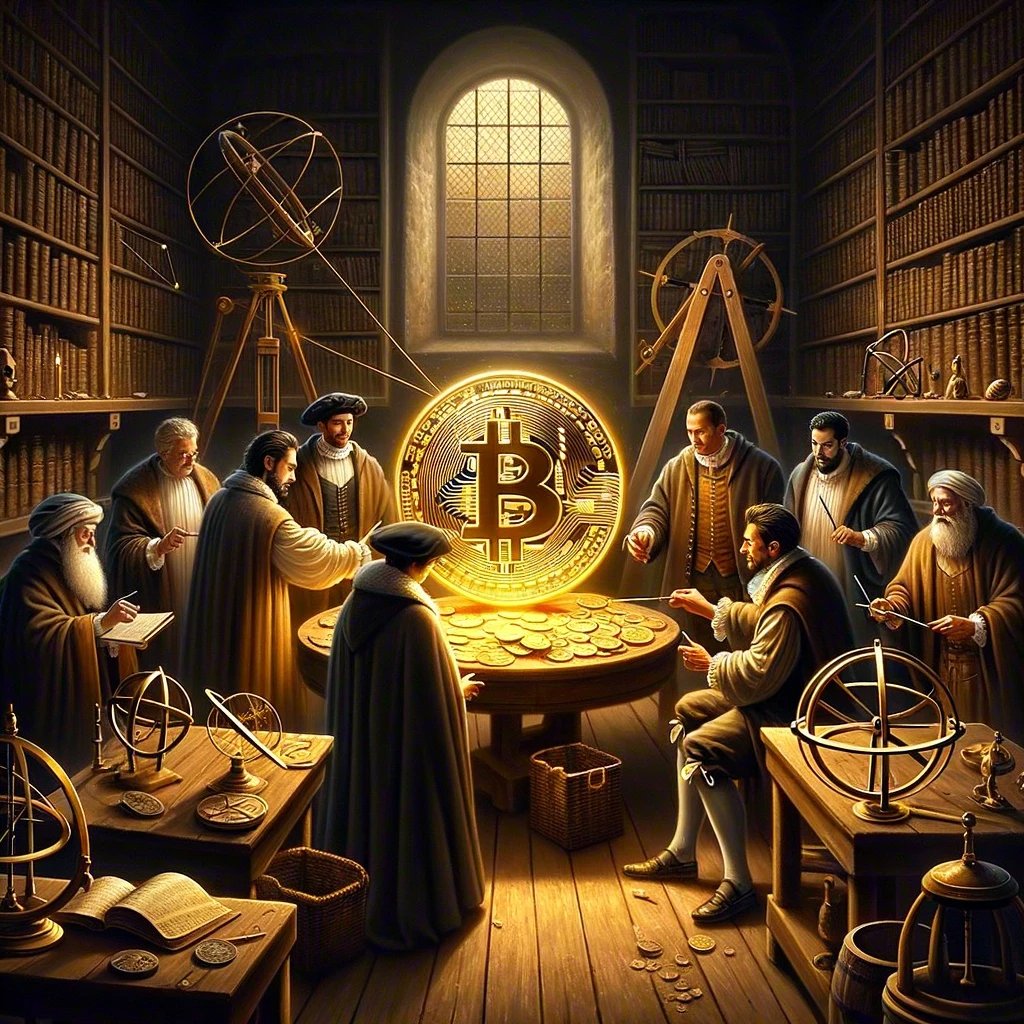 croxroadnewsco's tweet photo. In a Renaissance-era workshop, the future meets the past. ✨🔬 #ScienceOfTheFuture #DiverseScientists #InnovationMeetsHistory #RenaissanceEra #Bitcoin https://t.co/3FOja3aDob