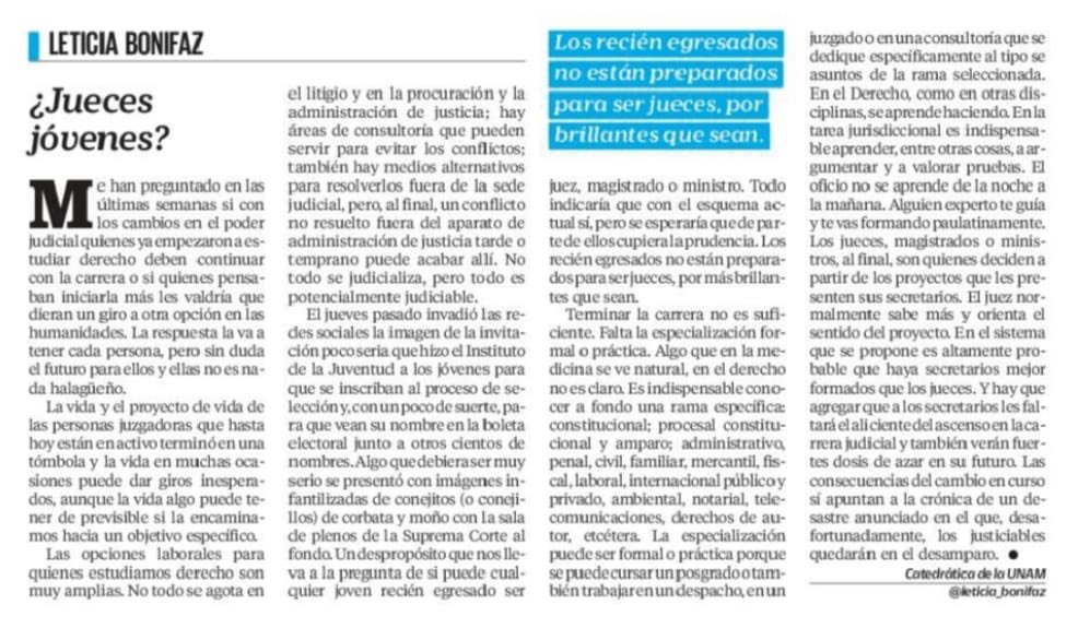 Llegar a ser juez y más aún  un buen juez, requiere de una laaaarga carrera.