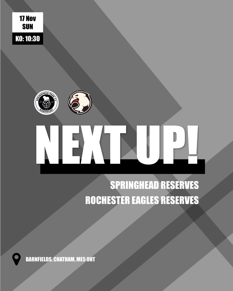 Springheadpark_'s tweet image. Tomorrow it’s Kent Cup day 🏆 with the first team down in Sittingbourne taking on Park Regis Neo, while the reserves take on Rochester Eagles Reserves in the battle of The Bounty 👀🍺 #UpTheSpringhead!