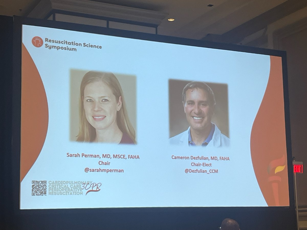 AHA CPR & First Aid (@heartcpr) on Twitter photo AHA Resuscitation Science Symposium is underway! ReSS Chair Sarah Perman kicks off the event with opening remarks. Thank you to Dr. Sarah Perman & Chair-elect Dr. Cameron Dezfulian for your leadership & dedication in overseeing the event. #ReSS24 <a href="/sarahmperman/">Sarah Perman MD MSCE</a> <a href="/Dezfulian_CCM/">Cameron Dezfulian, MD</a> AHA Resuscitation Science Symposium is underway! ReSS Chair Sarah Perman kicks off the event with opening remarks. Thank you to Dr. Sarah Perman & Chair-elect Dr. Cameron Dezfulian for your leadership & dedication in overseeing the event. #ReSS24 <a href="/sarahmperman/">Sarah Perman MD MSCE</a> <a href="/Dezfulian_CCM/">Cameron Dezfulian, MD</a>