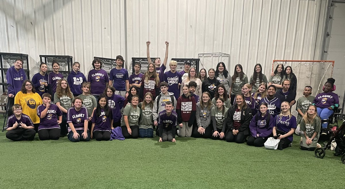 Mike Doyle (@mikedoylepe) on Twitter photo Yesterday we had students from Cloquet, Proctor, Denfeld, UMD, and UWS participate in a <a href="/SOMinnesota/">Special Olympics Minnesota</a> Unified Bocce Ball Invitational.
13 bocce ball courts with 104 unified student competing together.
Cloquet Middle/High Schools had 51 players and volunteers at the event! Yesterday we had students from Cloquet, Proctor, Denfeld, UMD, and UWS participate in a <a href="/SOMinnesota/">Special Olympics Minnesota</a> Unified Bocce Ball Invitational.
13 bocce ball courts with 104 unified student competing together.
Cloquet Middle/High Schools had 51 players and volunteers at the event!