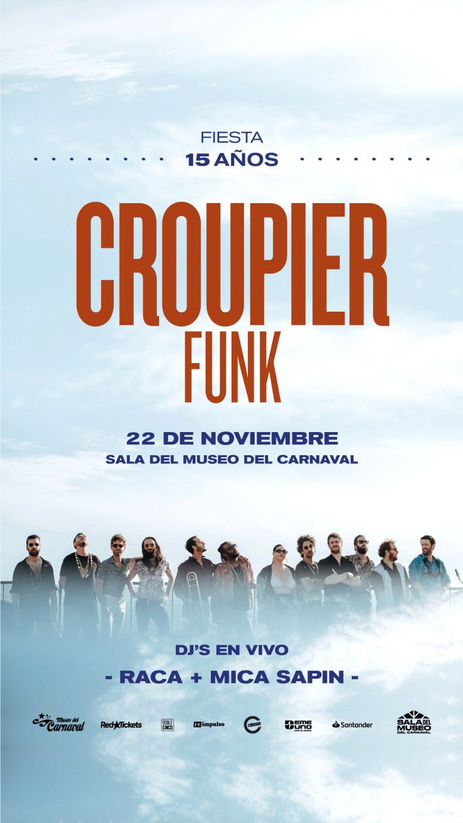 1 semana!!!
Sacaste tu entrada?

redtickets.uy/evento/Croupie…