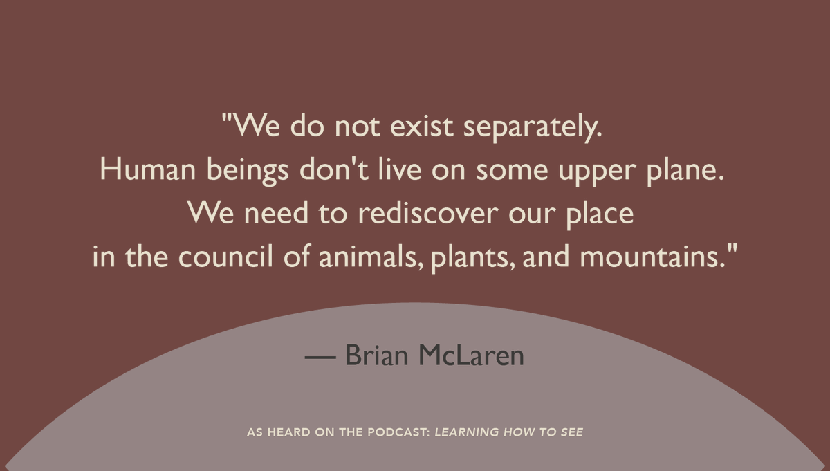 cac_abq's tweet photo. A new episode of #LearningHowToSee has just dropped! Discover deeper harmony with @BrianMcLaren and Eloheh Farm founders Edith and @RandyWoodley7. Listen online or follow us on your favorite podcast player! https://t.co/4oauGqq4S4 https://t.co/0c3qEhn0K4
