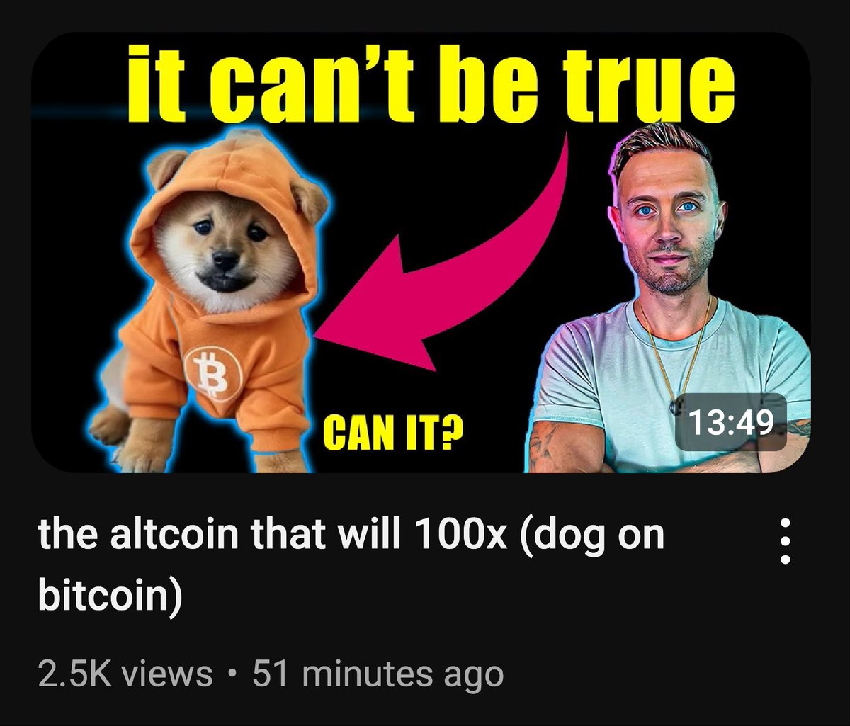 BREAKING: Top crypto YouTuber <a href="/cryptorecruitr/">Dan Gambardello</a> just published a video to his 374K subscribers calling for $DOG to 100x

Go watch and comment to get it to 100k views! 

→ youtube.com/watch?v=0HUzVl…