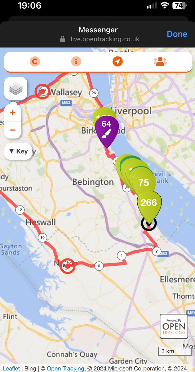 MrsIrwinLSA's tweet photo. My Dad has been running since 8am. He is the oldest competitor in the Wirral Ultra. Still going strong. The man is a machine. Dad is between mile 35 and 36. 🏃‍♂️🏃🏽‍♀️🏃🏻 https://t.co/WwZ8kwnK5S