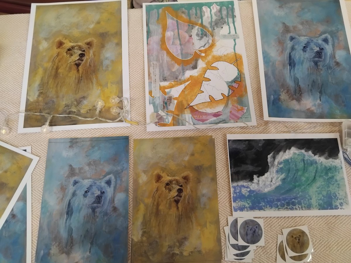 Some photos from the Arts &amp; Crafts Market, St Peter's, Broadstairs today.  I'm excited to now be offering prints of my art, though I need to put mounts on some of them to improve the presentation.  Anyone else offering new products/services this season?  #NetworkWithThrive