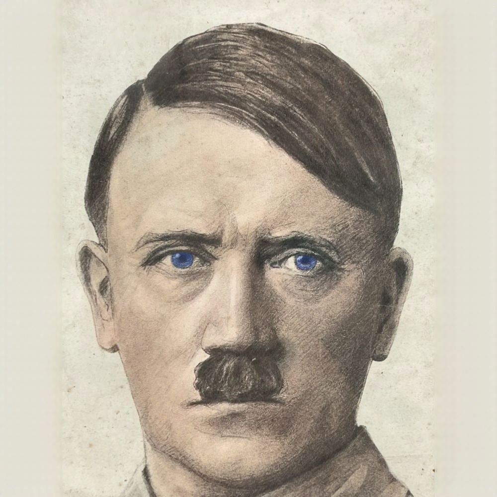 Detail of Hitler portrait🖼