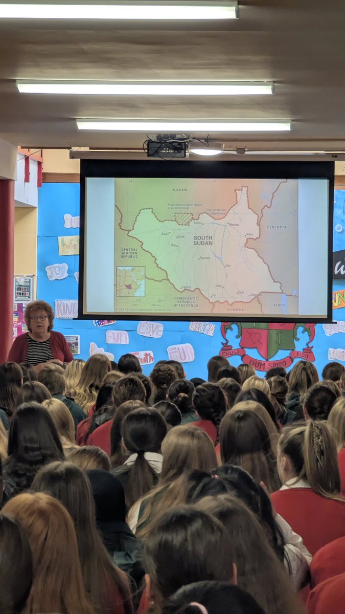 Sr. Orla Treacy and Sr. Noelle Corscadden visited our school today to share the success of Loreto Rumbek in South Sudan. They also discussed plans to expand their mission by establishing a new school in Aweil, South Sudan.