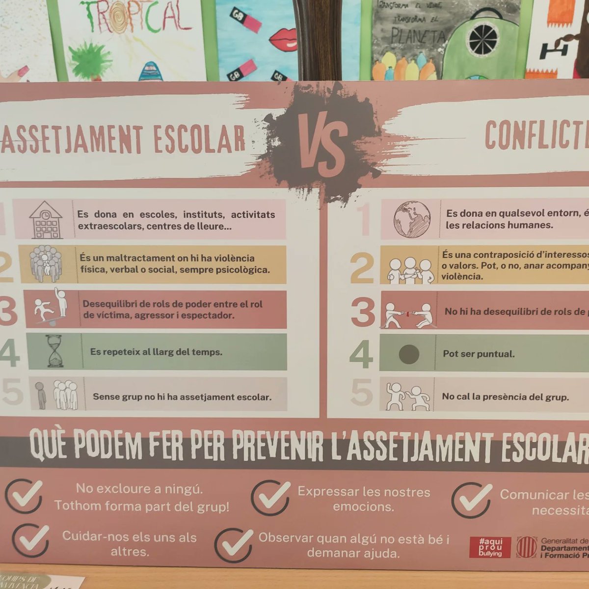 VallesR_Alberto's tweet photo. IV JORNADA D'INTERCANVI D'EXPERIÈNCIES #AQUIPROUBULLYING 🛑

Avui s'ha celebrat la jornada d'intercanvi d'experiències a l'@InsEstanyR del Prat de Llobregat, jornada en la que hem tingut el plaer i la sort d'escoltar a Paco Cascón. https://t.co/k1ph4YWcay