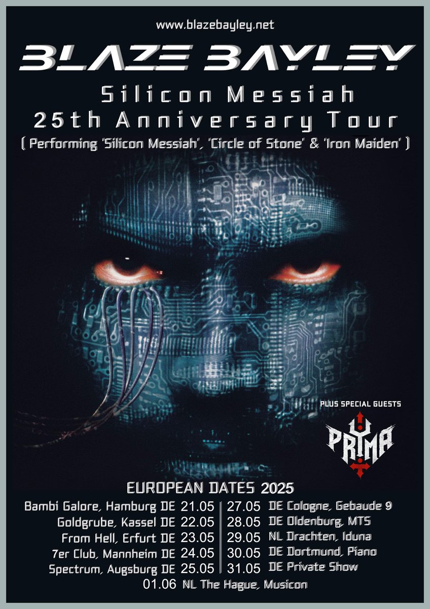PRYMA (@prymauk) on Twitter photo We are finally hitting up Europe for the first time in our careers. Who’s ready to see us support <a href="/realblazebayley/">blazebayleyofficial</a> around Germany and the Netherlands.
Tickets are on sale now:
blazebayley.net
#metal #tour #eu #europe We are finally hitting up Europe for the first time in our careers. Who’s ready to see us support <a href="/realblazebayley/">blazebayleyofficial</a> around Germany and the Netherlands.
Tickets are on sale now:
blazebayley.net
#metal #tour #eu #europe