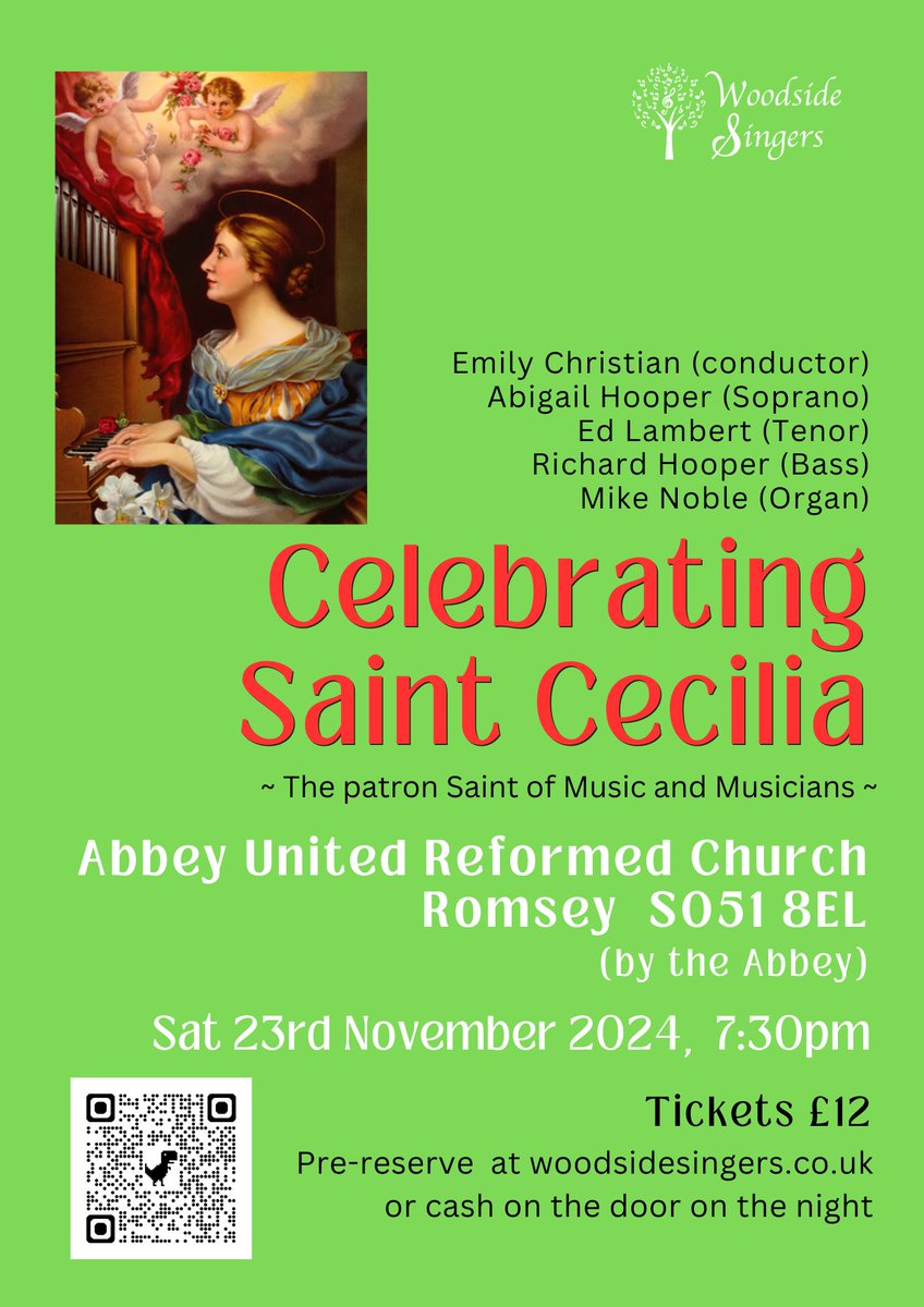 woodsidesinger's tweet photo. If u r at the Romsey (Hants) Xmas lights switch on next Sat teatime &amp; like choral music, come along at 7.30 to the United Reformed Church at the top of the High Street. Under 18s free. £12 on the door. 👍 https://t.co/605TU3FKzW