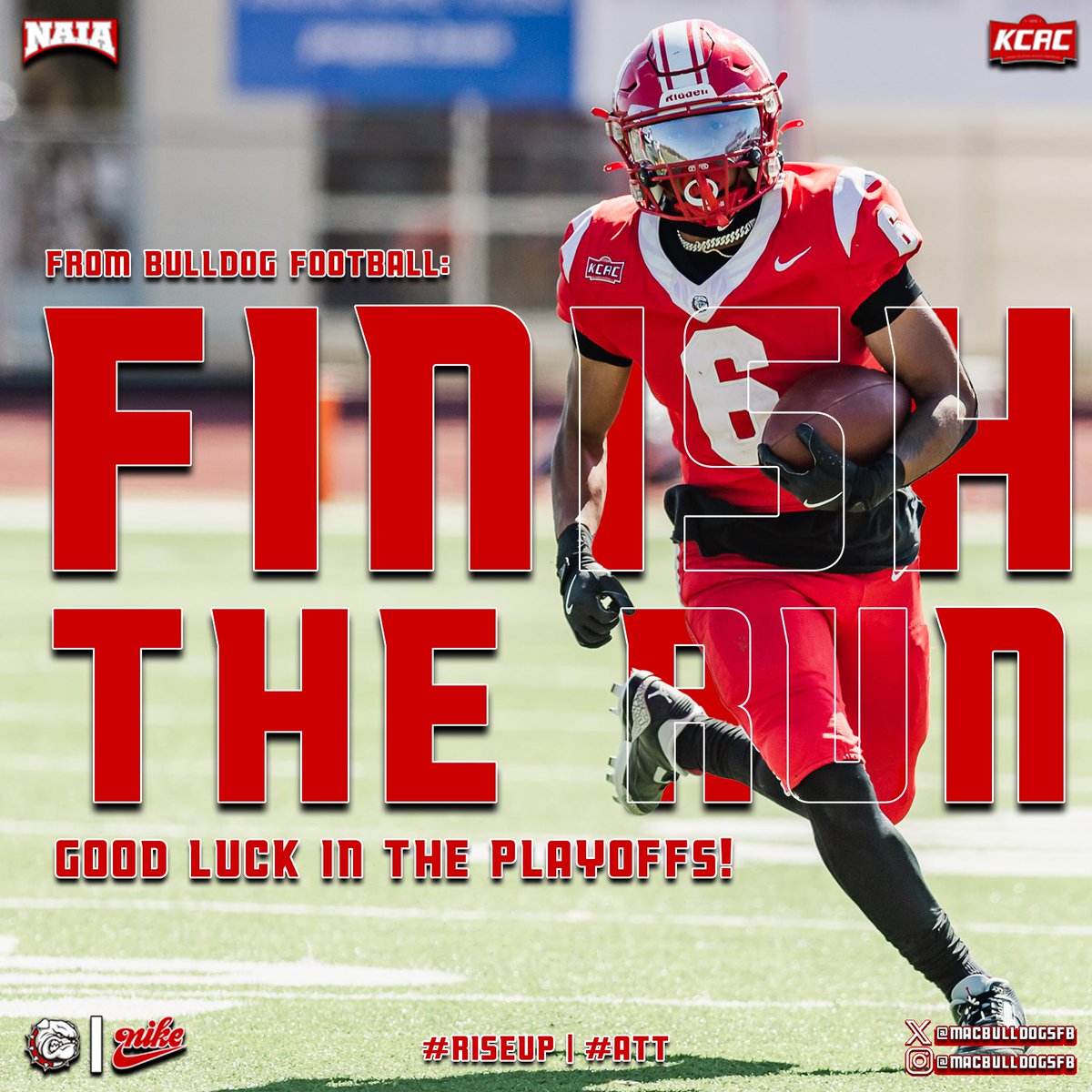 Thanks <a href="/CoachLeppke/">Mitch Leppke</a> and <a href="/CoachJFisc/">Coach Fiscus</a> 2-0 in the playoffs and heading to the quarters next week <a href="/MACBulldogsFB/">McPherson Football</a>