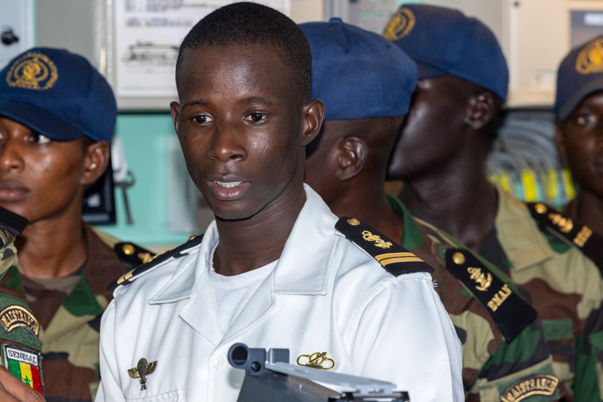 It was a pleasure to welcome cadets from the National Navy School (EMAN) - Ecole de la Marine Nationale (EMAN).

Our crew provided a guided tour of the ship and answered questions on maritime operations and capability. 🇬🇧⚓️🇸🇳

#StrongerTogether #NioFar <a href="/PR_Diomaye/">Bassirou Diomaye Faye</a> <a href="/UKDefence_WA/">UKDefence_WestAfrica</a>
