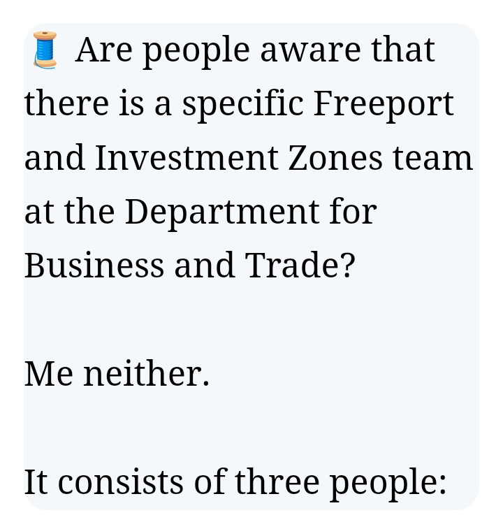 jolly_angelina's tweet photo. @Eluned_Morgan @WelshLabPress What's this about pls? #Freeports, #InvestmentZones whatever they're calling them this week ... https://t.co/cpRDamjUpn Why do I get the feeling this isn't what it's dressed up to be? Happy to be proved wrong. Opps for corruption vast @switherdenMP @stanfontan #Teesworks https://t.co/VPKJOojIGz