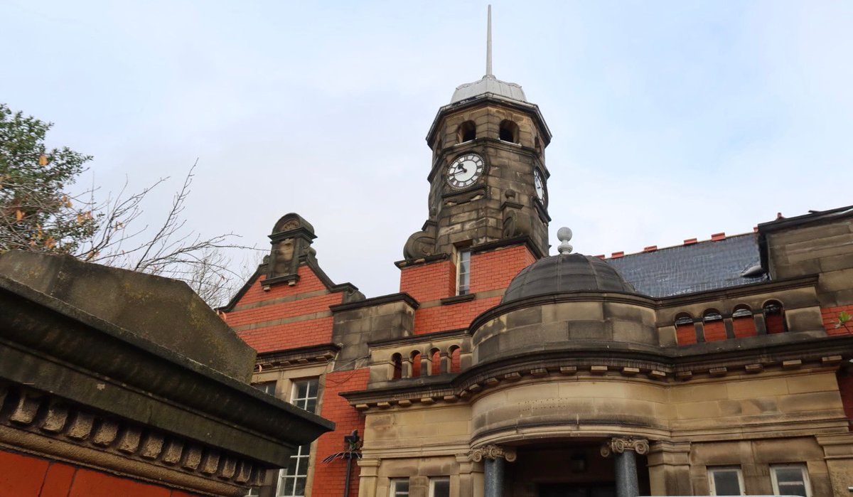 CunardConstruct's tweet image. We’re currently repairing Carnegie Library’s slate roof to resolve historic leaks and preserve its character. 

The stonework is being cleaned, restored, and protected; ensuring its legacy for generations. 

We’re proud to bring this space back to life with @moosecoffee! #crosby