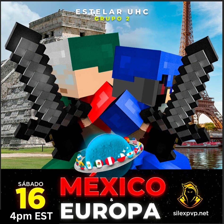 EstelarUhc's tweet photo. ✨ UHC Estelar Grupo 2 🪐

🌎Regiones:
EUROPA &amp; MEXICO 🇪🇺🇲🇽

📅 Fecha: HOY!
⏰ Hora: 4:00pm EST (1 hora y 30)

Transmitido en https://t.co/ZLIkRRbAkZ

Nos vemos ahi! https://t.co/CJF6cryQVV