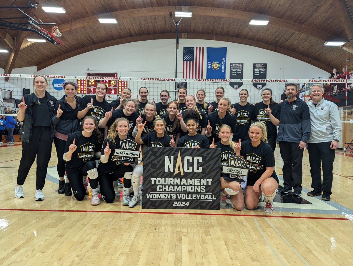 NACC (@nacc_sports) on Twitter photo #NACCwvbtrn 🏐🏆 | Here are your NACC women's volleyball regular season and tournament champions -- <a href="/edgewoodeagles/">Edgewood Eagles</a>!
Eagles complete the sweep over <a href="/CUWFalcons/">Concordia Wisconsin Falcons</a> with a 25-20 win in the third set.
#NACCtion #d3wvb #NACCwvbtrn 🏐🏆 | Here are your NACC women's volleyball regular season and tournament champions -- <a href="/edgewoodeagles/">Edgewood Eagles</a>!
Eagles complete the sweep over <a href="/CUWFalcons/">Concordia Wisconsin Falcons</a> with a 25-20 win in the third set.
#NACCtion #d3wvb