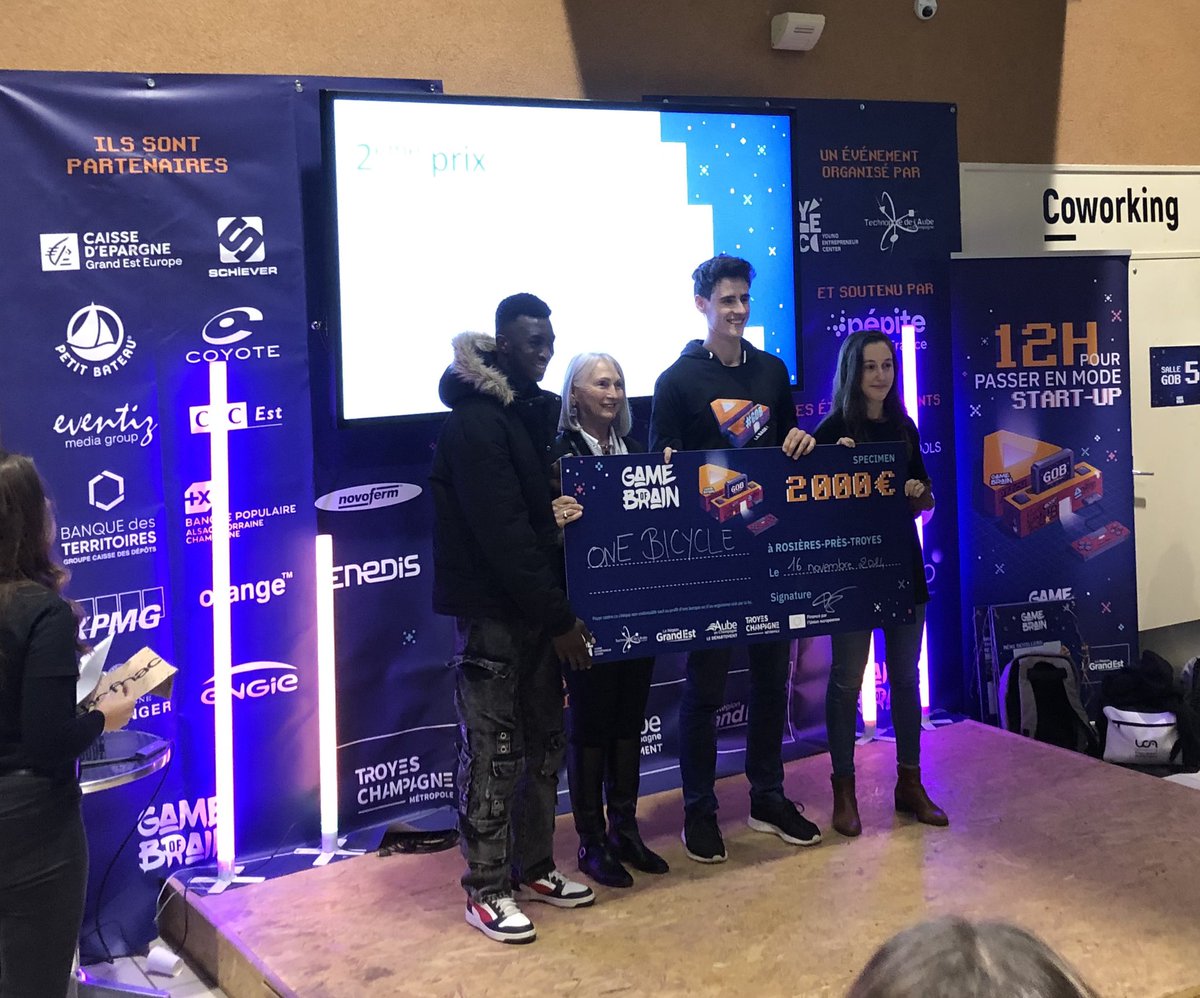 AJussiaume's tweet photo. De beaux projets récompensés à #gameofbrain ce soir à Troyes @TechnopoleAube @pepite_ca @PepiteFrance https://t.co/uR7C68K1Vy