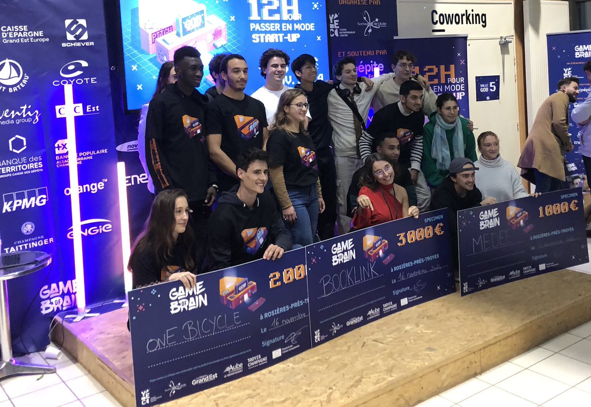 AJussiaume's tweet photo. De beaux projets récompensés à #gameofbrain ce soir à Troyes @TechnopoleAube @pepite_ca @PepiteFrance https://t.co/uR7C68K1Vy