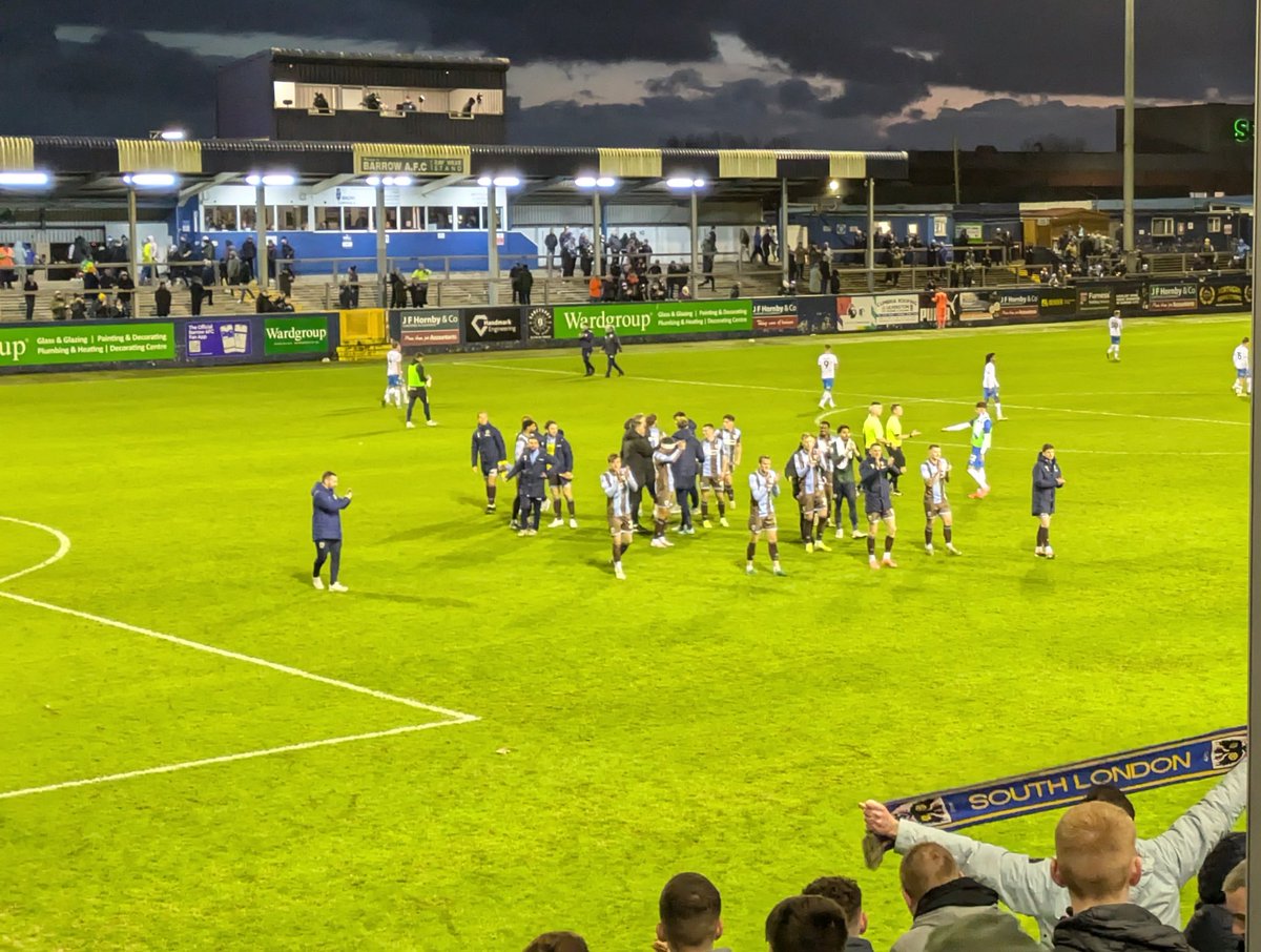 A long old day.  I've seen us play way better and lose, but it's been a long time since I've seen us win on the road so it's a good day! 💙💛