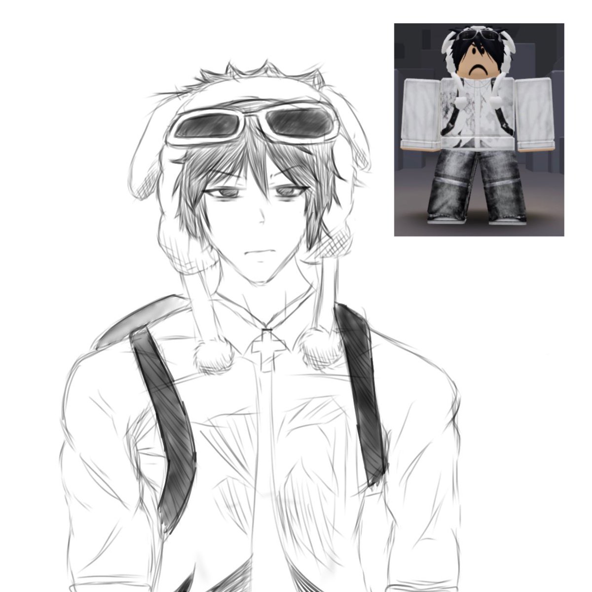 valerieshz's tweet photo. @so1arssz not the best with male anatomy so heres half body
lowkey the first time i ever tried drawing a man 😭 (+ srry 2 keep u waiting)
#roblox #robloxart #art https://t.co/k4Ro6fJSkX