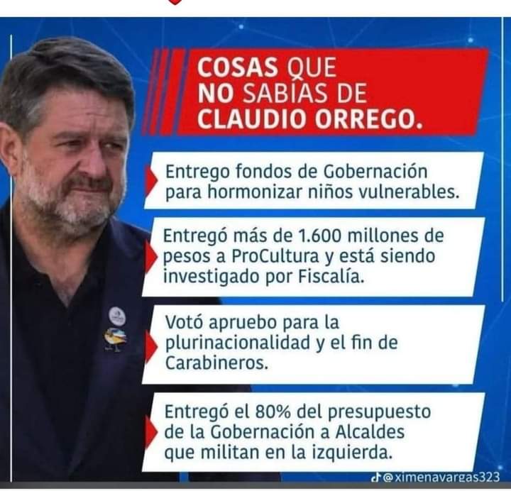 JL_SVJV's tweet photo. El prontuario de Claudio Orrego es escalofriante... 

Tanta desesperación por ser reelegido... ¿Qué oculta...? ¿En que está metido...?

#BoricElErrorDeChile Monsalves Venecos Tomás Mosciatti Baquedano https://t.co/3J60ZEjwjA