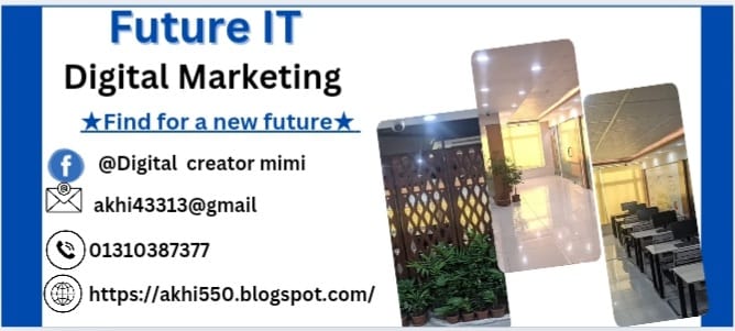 sultana_bd58363's tweet photo. Contract with me to get help about freelancing i'm a professional freelanncer in ''Future IT '' institute .🤟 #freenancing #digitalmarketer #futureit https://t.co/4jyvAXzmX4