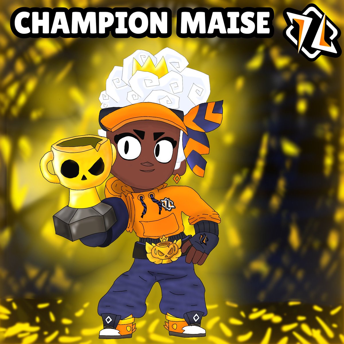 Barley_account's tweet photo. 🏆Champion Maise 🏆
[New e-sports skin idea]

#BrawlStarsArt #BrawlStars #teamhmble https://t.co/S7AGyvWZr2