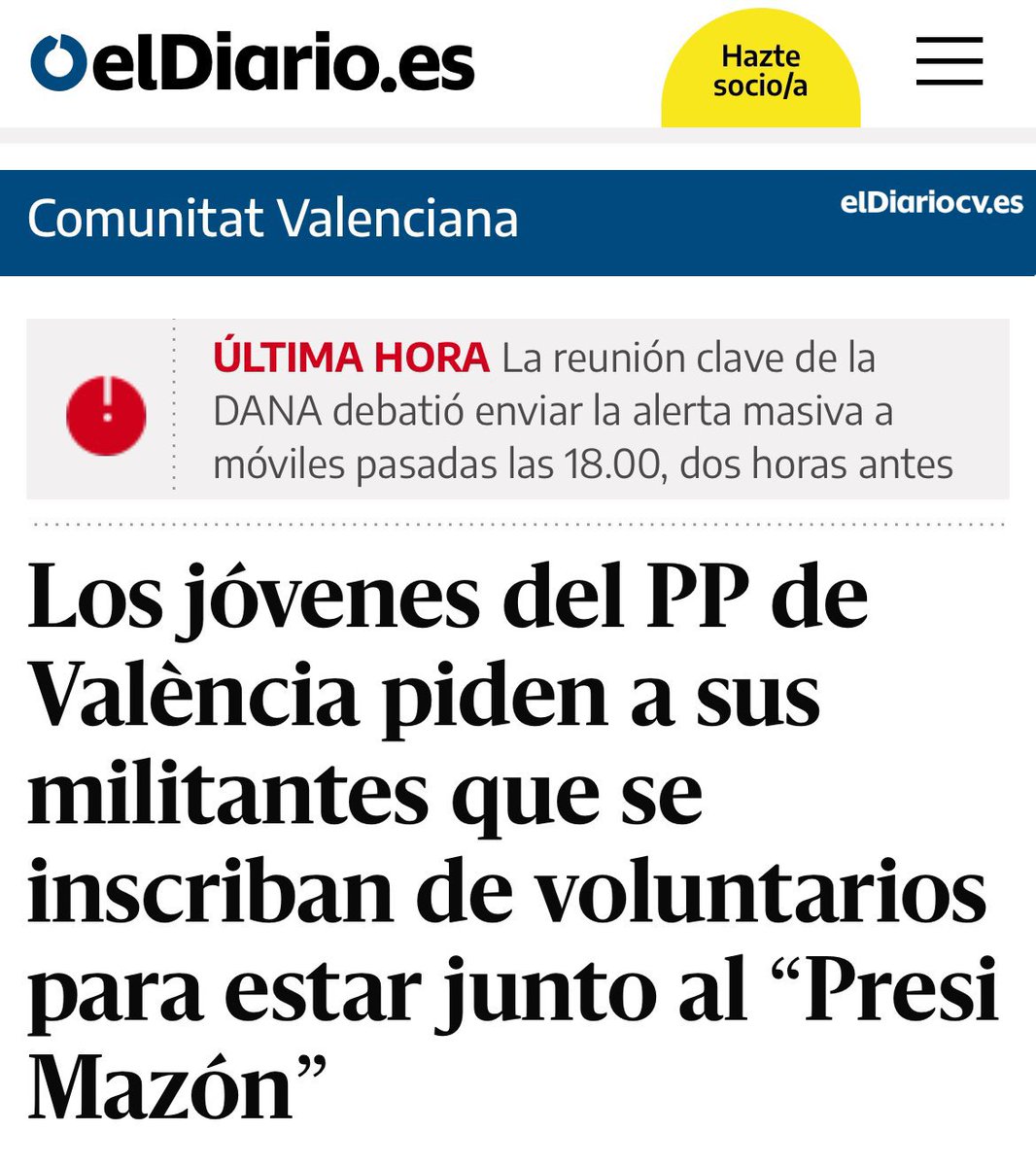 joanguanter_'s tweet photo. Les joventuts dels partits polítics hem de ser exemplars, la joventut no és inútil.

En esta tragèdia, @NNGG_CV liderada per @JCcaballeroM, està actuant d’una manera totalment irresponsable i vergonyosa.

I ho dic molt clar: quin orgull representar a @JovesPV. https://t.co/uv2ODc3Emh