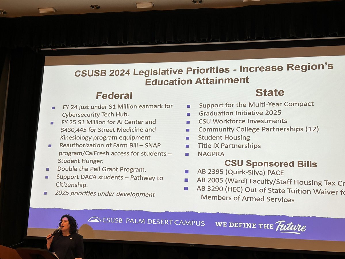 GeneralRoth's tweet image. #teamroth once again participated in @CSUSBNews legislative briefing, this time held at their terrific Palm Desert Campus. Leadership gave an overview of the state budget challenges &amp;amp; plans to achieve their goals to increase higher education opportunities for the region.
