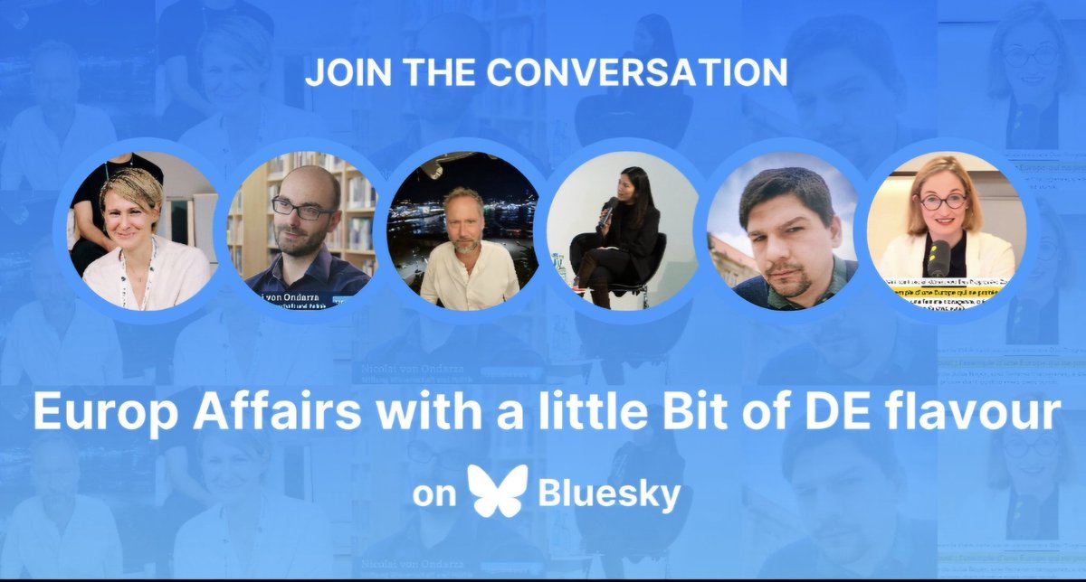 #EurSky 🇪🇺 not just #EUsky 🇪🇺 active European affairs community on #Bluesky – with slight 🇩🇪 bias but always critical #europeanminds - no law makers included...

 🦋 Starter pack &gt; bsky.app/profile/huette…